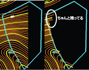 領域内の要素を削除